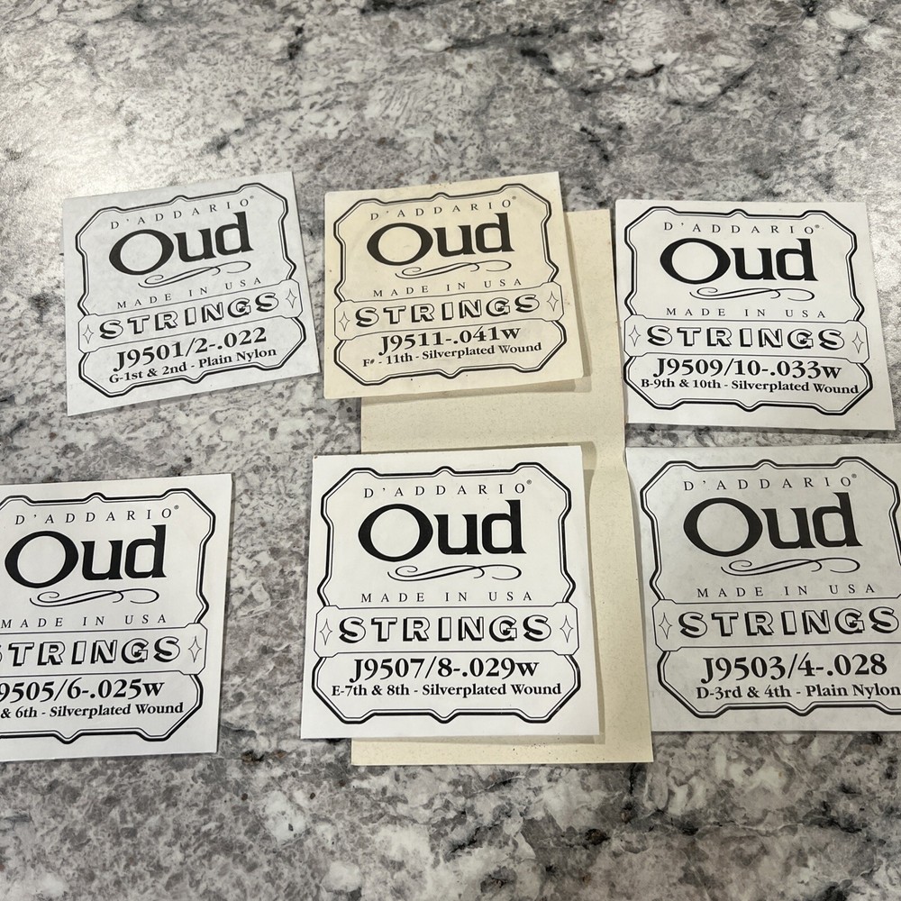 D'Addario EJ95 Oud 11-String Set