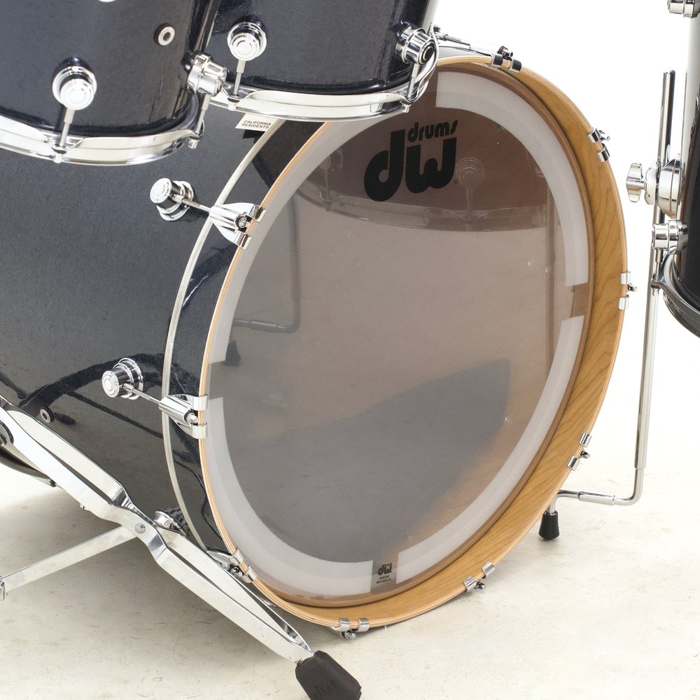 DW Drums Performance Series Cherry Ltd. Ed. 4-pc Shell Pack in Black Sparkle