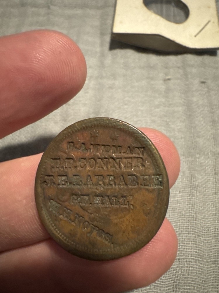 Counterstamp Large Cent 1800’s Extra Stamp Med