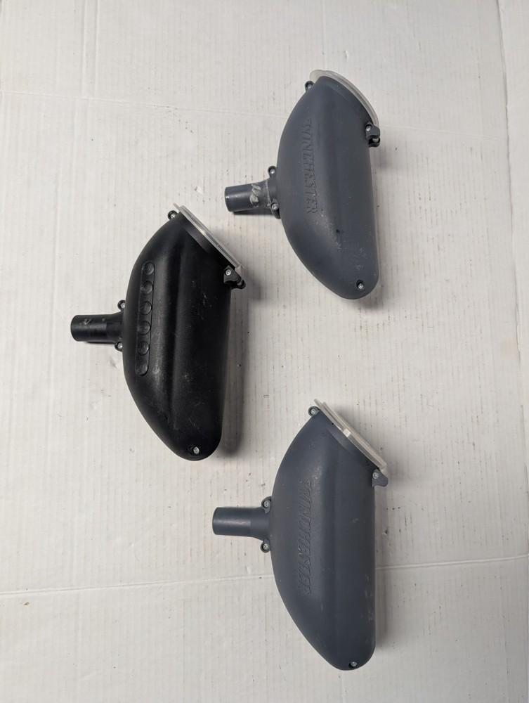 3 Gravity Fed Paintball Hoppers