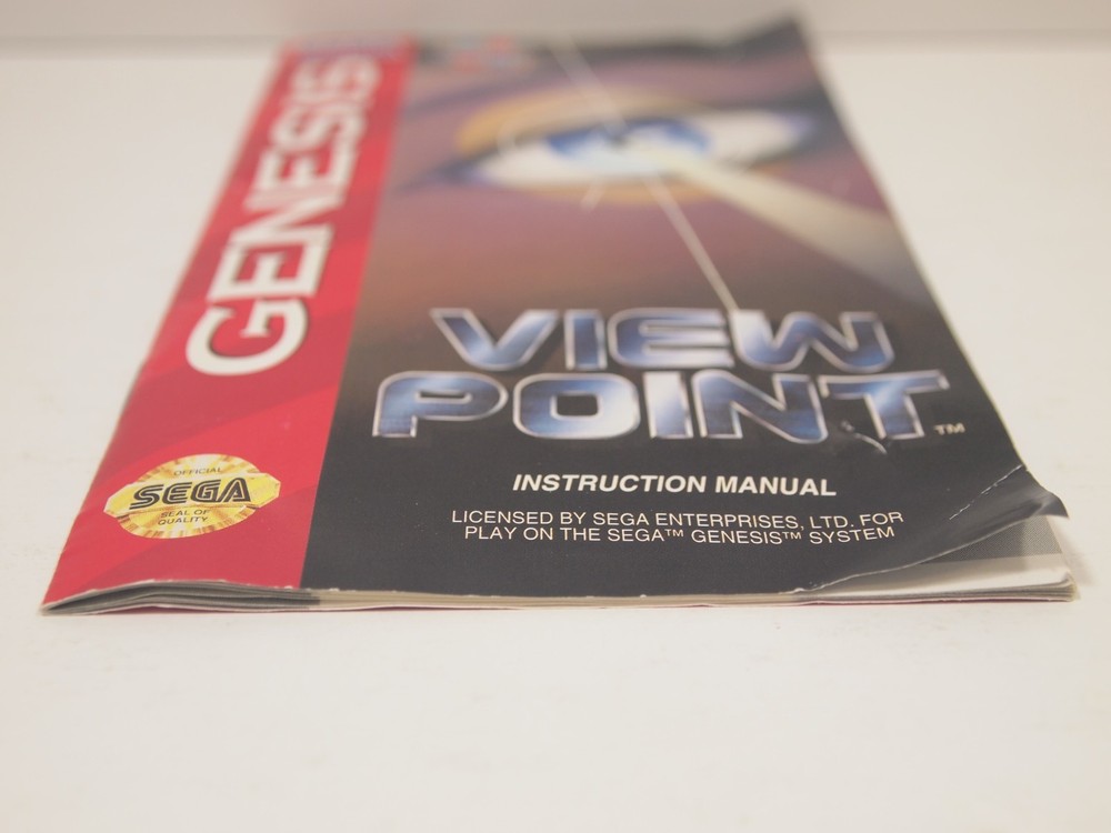 Viewpoint (SEGA Genesis) Authentic MANUAL ONLY