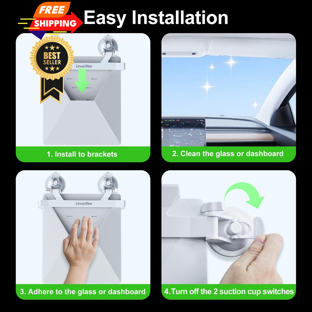 for Starlink Mini Car Mount Dashboard,for Dash White