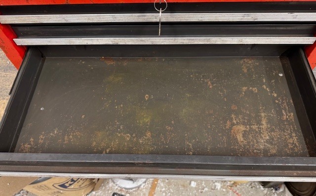 Vintage Sears Craftsman 4 Drawer Intermediate Middle Tool Box Toolbox With Keys