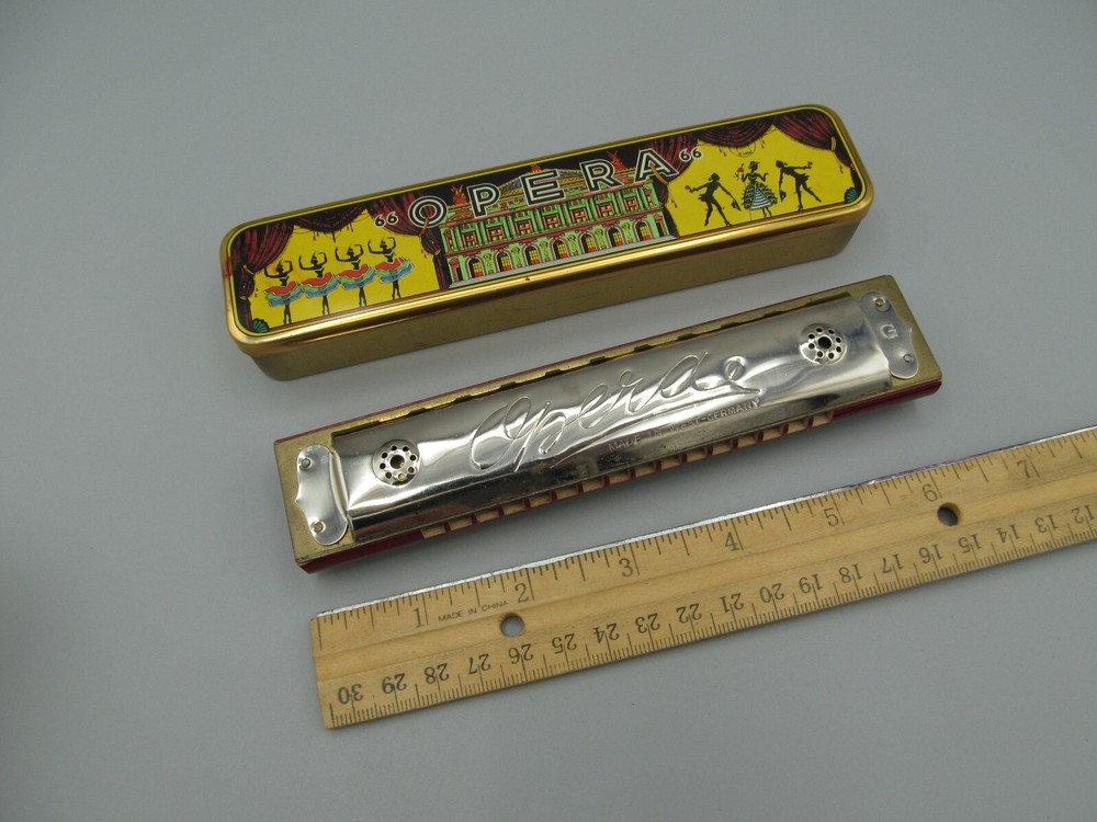 Opera Western Germany Harmonica in Tin