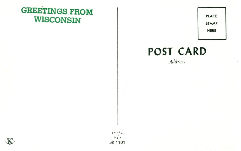 GREETINGS FROM WISCONSIN - PC7013