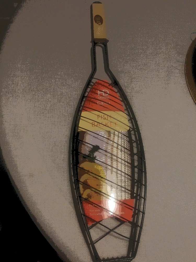 New HD Designs Fish Grilling Basket