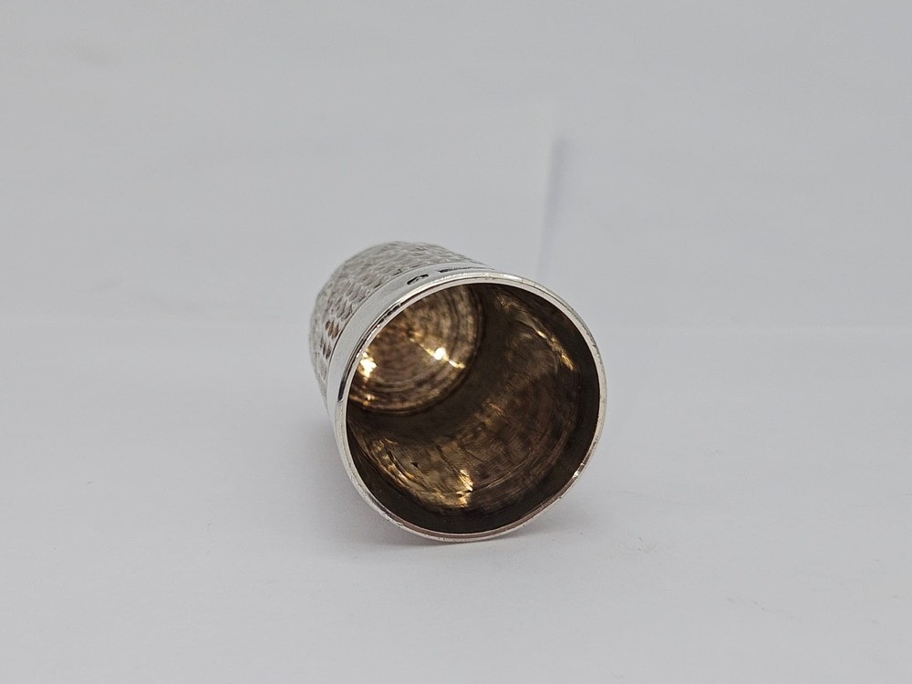 Sterling Silver Thimble, 1950 Hallmarks, Excellent Condition