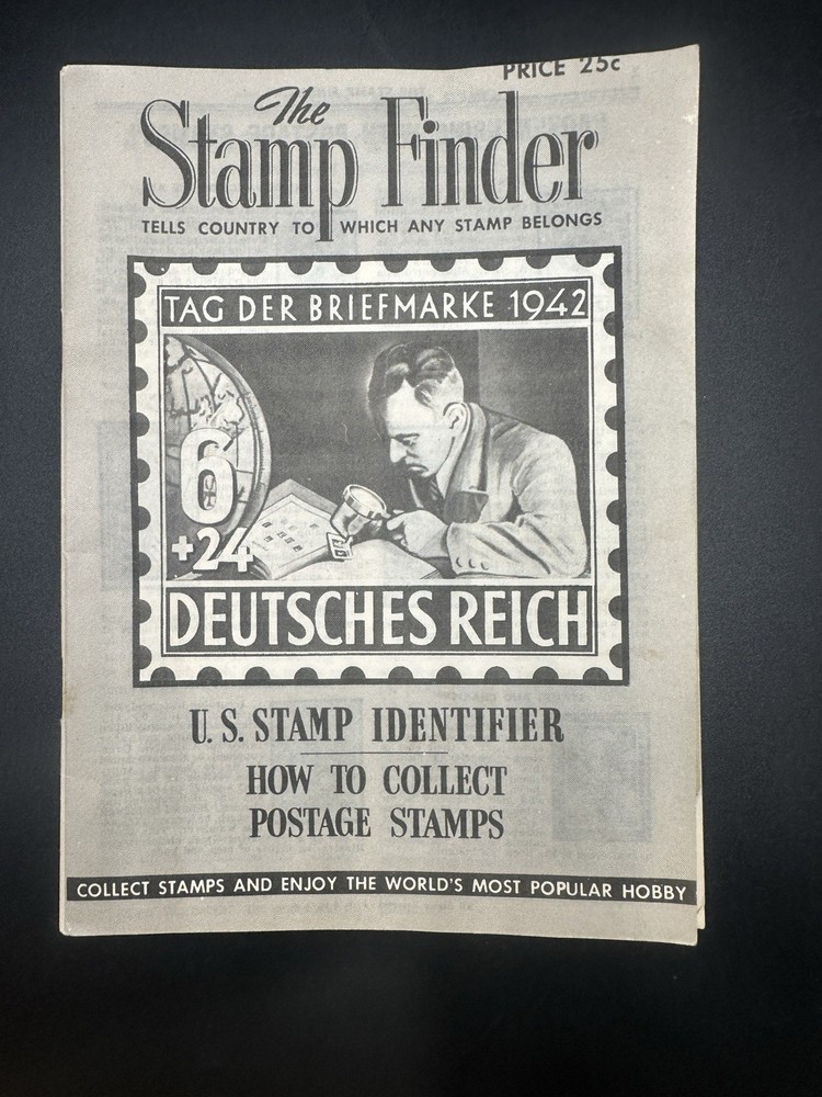 Vintage Stamp Finder Booklet H. E. Harris Philatelic Institute Identifier Guide