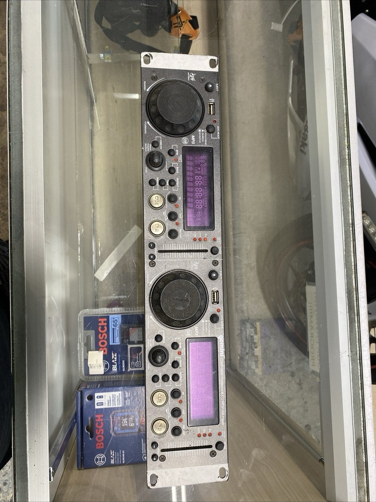 Technical Pro - Double CD With Gemini CDMP-2600 Professional DJ  Rack Mount CD