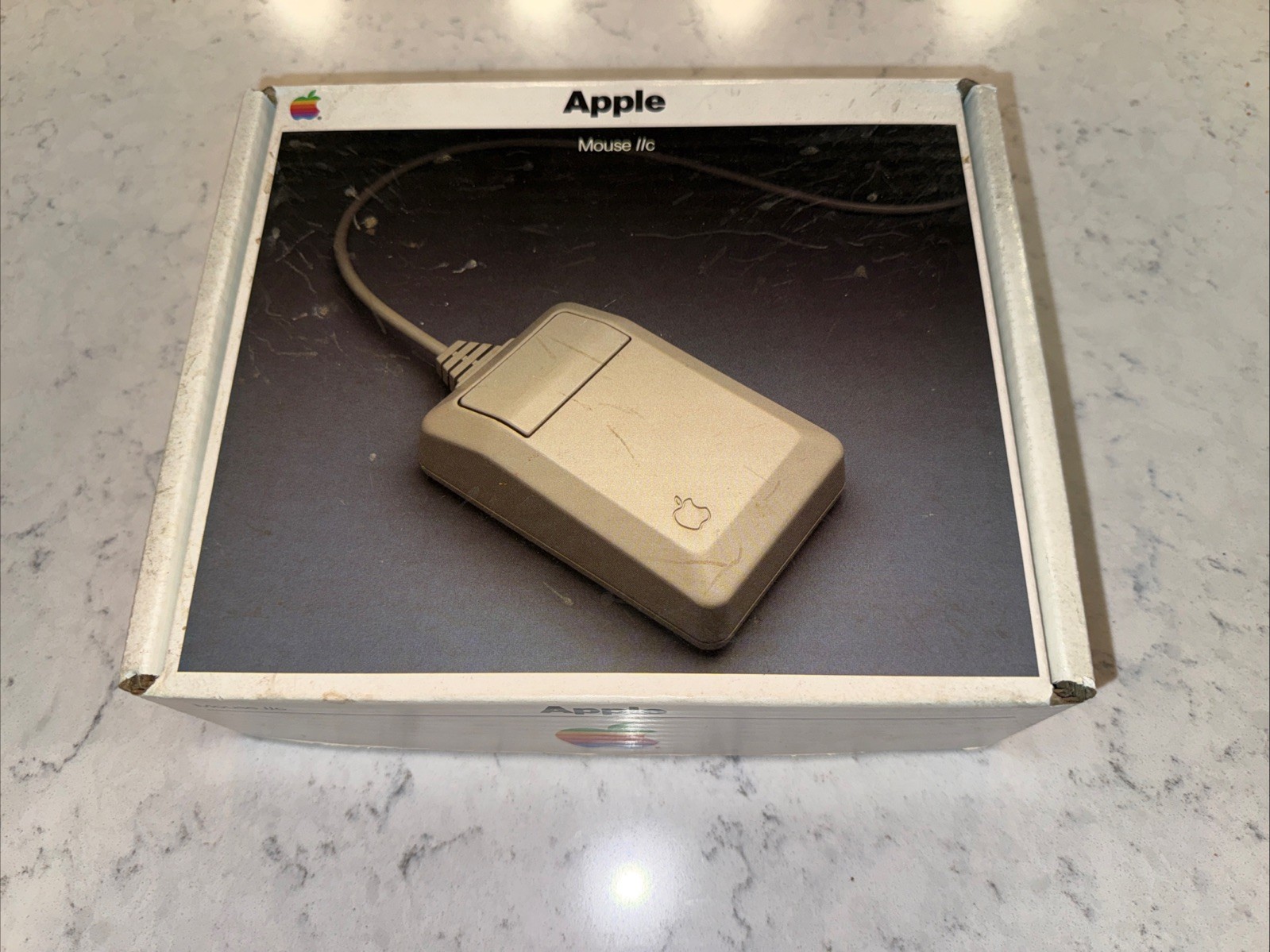Apple Mouse IIc A2M4015 – Original Box + Foam Vintage Retro IIe IIgs Mac