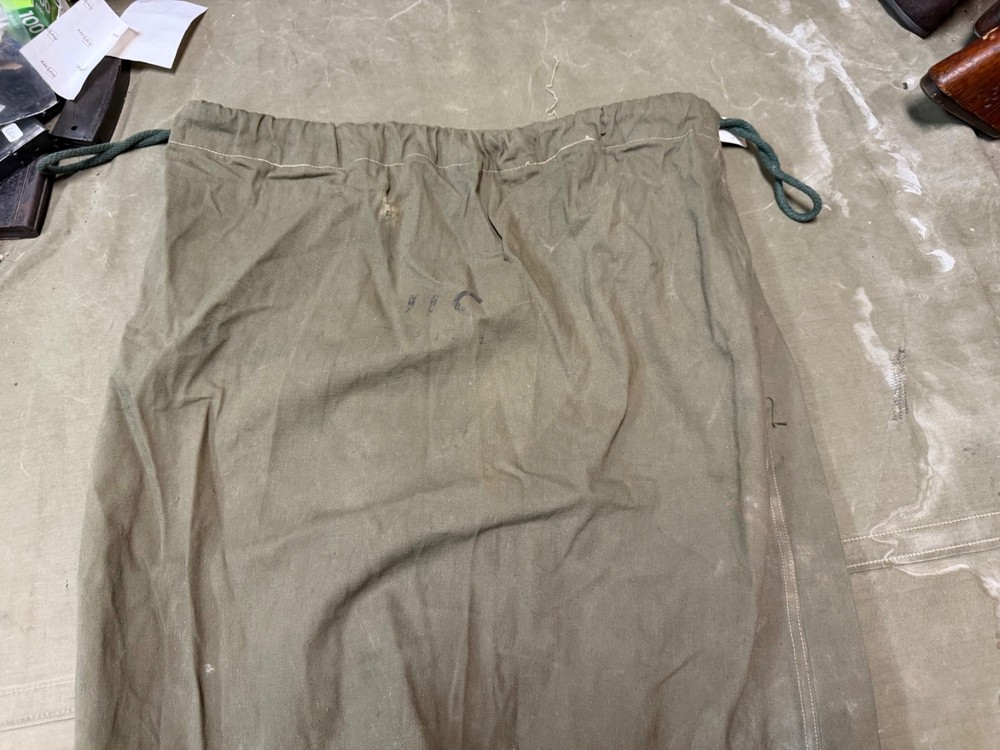 ORIGINAL WWII US ARMY INFANTRY BARRACKS LAUNDRY CARRY BAG-OD#7 GREEN