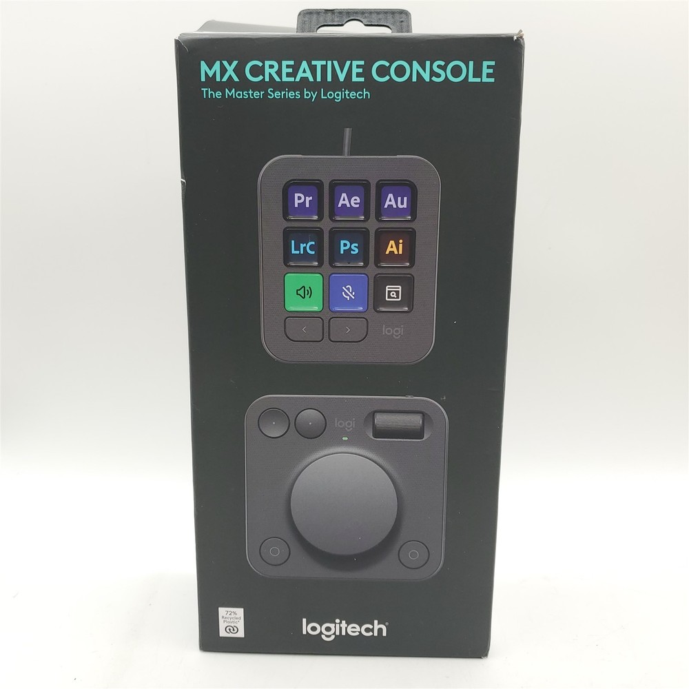 Logitech MX Creative Console, 9 Customizable LCD Keys, Stream Deck Accessories