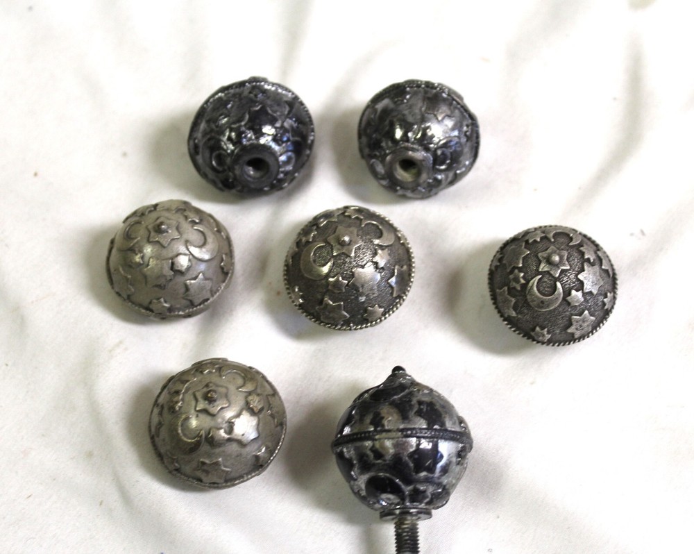Lamp Finials , Solid ,Round w Stars and Moons
