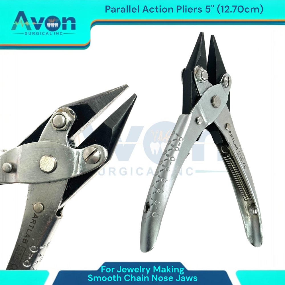 Parallel Action Pliers with Adjustable Nylon Jaws + Smooth Chain Nose (2PK)