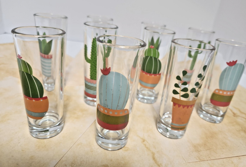 10-PK Cactus Shot Glasses