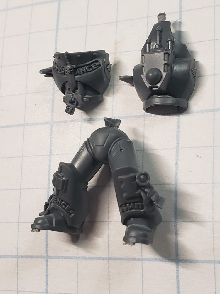 Warhammer 40k Grey Knight Bits Strike Squad Armored Torso Legs Set #08