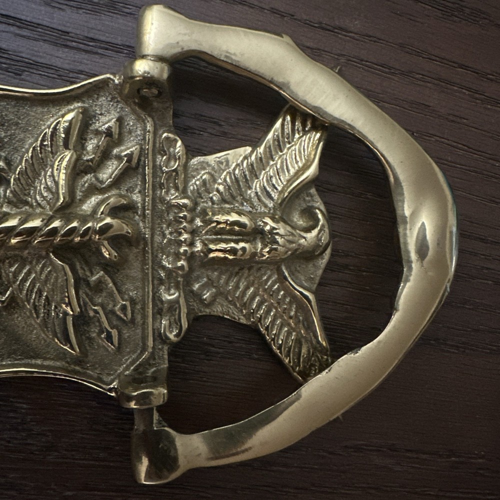 MSR Solid Brass US Air Force Door Knocker Eagle With Hardware