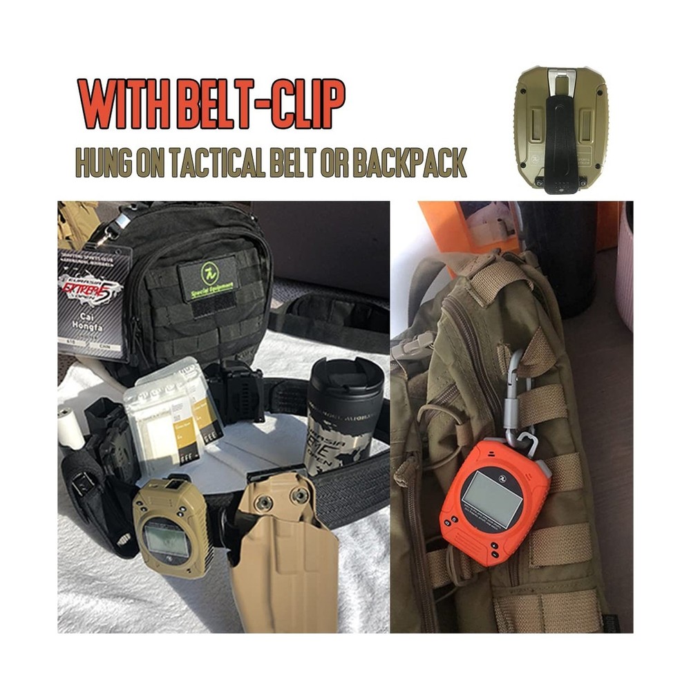 Shot Timer with Belt Clip -Shot Timer for Shooting Competition Multifunction ...