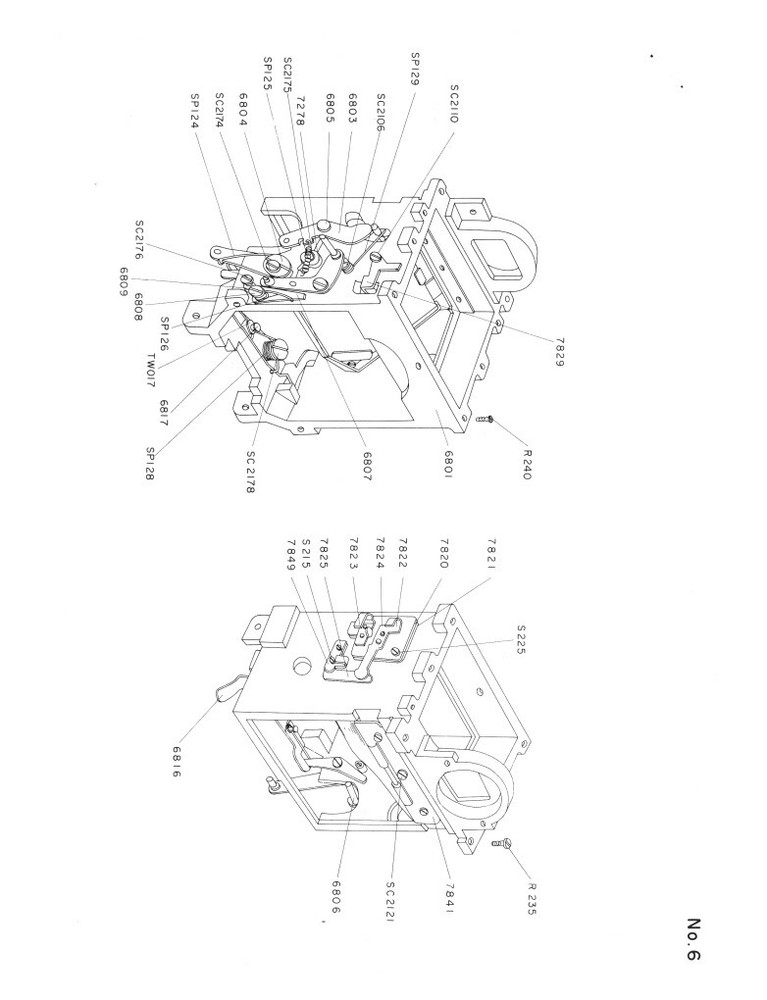 Yashica Penta J Assembling Chart Manual with Exploded Views for Repair Reprint