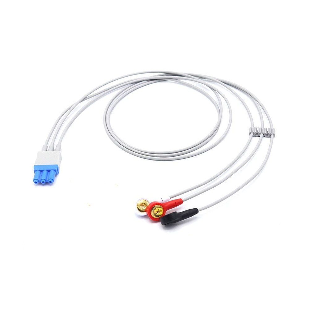 Philips M1673A ECG Compatible Leadwire 3 Leads - Snap