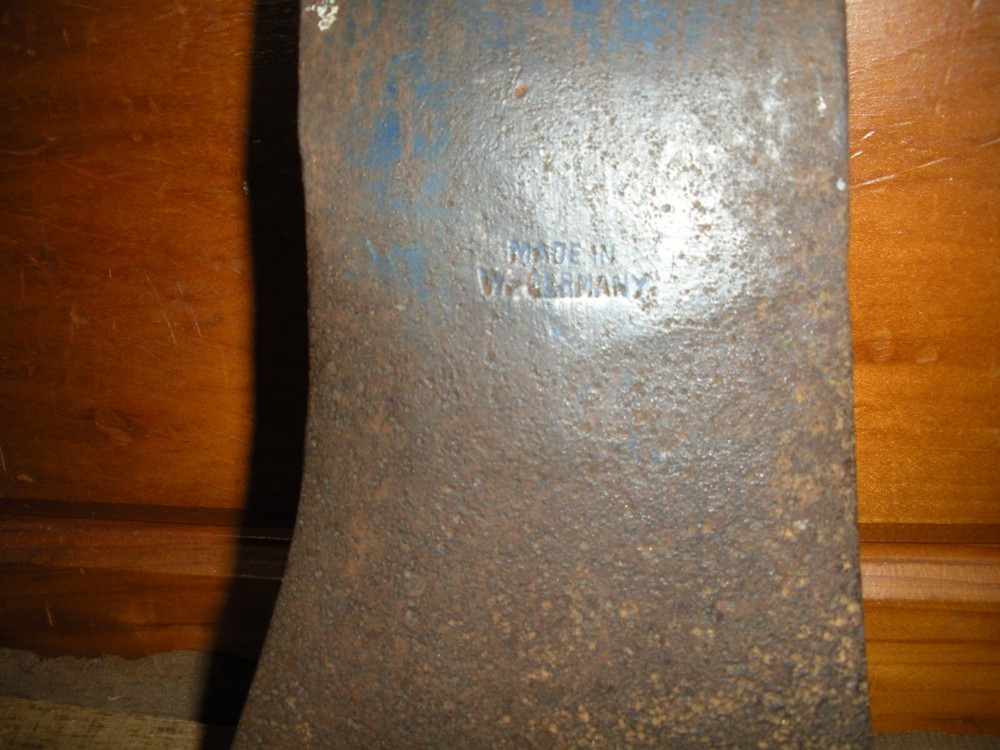 Vintage WEST GERMANY Single Bit AXE Head / 3 lb. 4 oz.