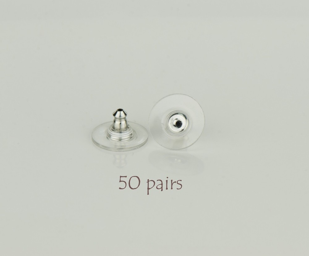 Earring Backs 50 Pairs