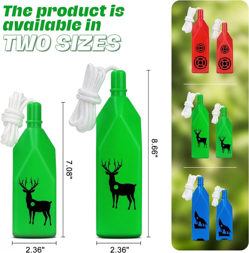 3 or 6 Pack Bottle Shooting Targets with Hanging Rope for Target Practice
