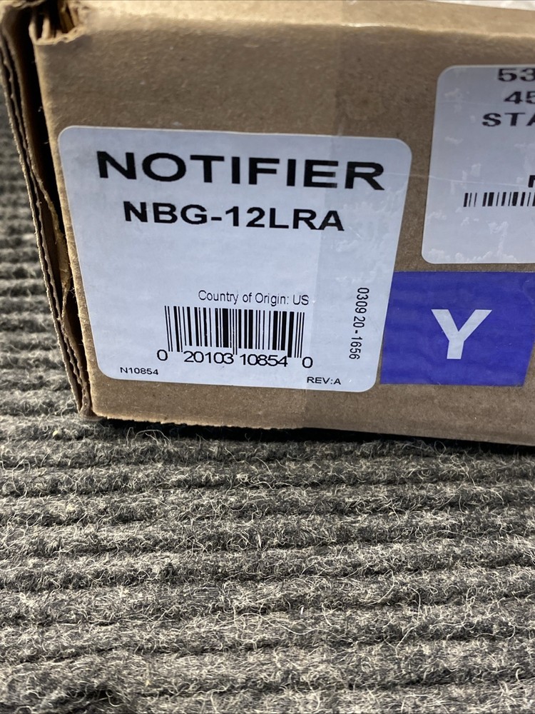 Notifier NBG-12LRA Agent Releasing Pull Station with Agent Release Abort Switch