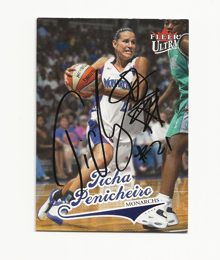 TICHA   PENICHEIRO   WNBA    AUTOGRAPHED    CARD
