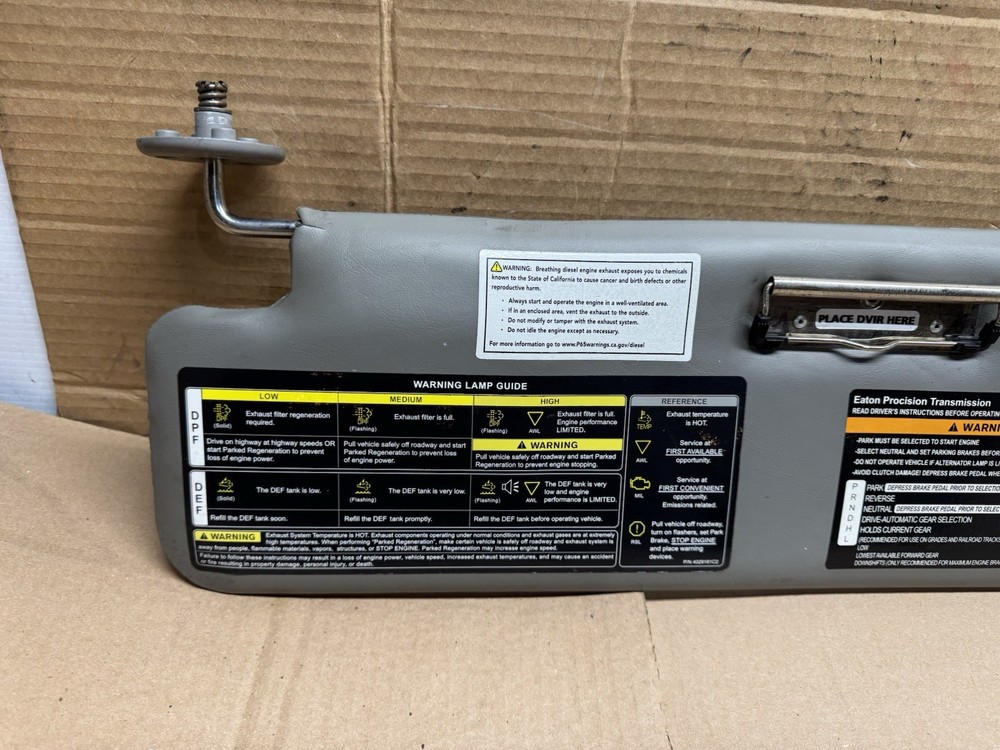 2016-2018 INTERNATIONAL 4300 INTERIOR SUN VISOR