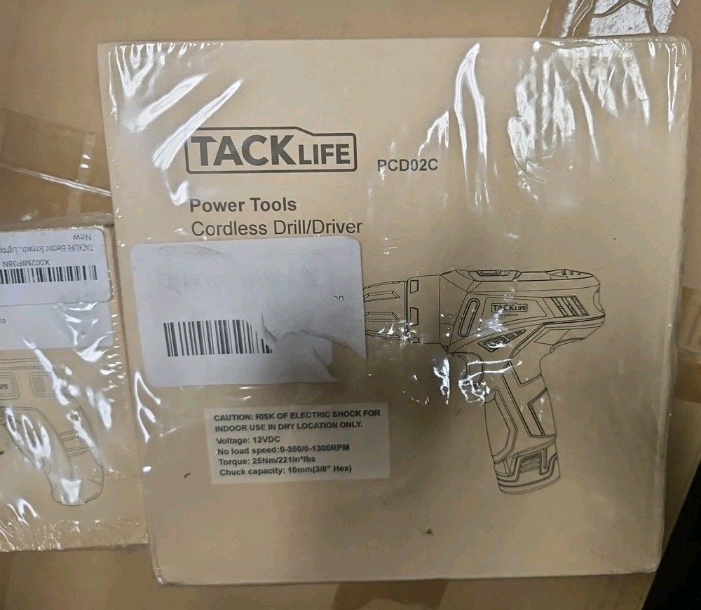 TACKLIFE Cordless Tool Bundle Drill PCD02C + Electric Screwdriver NEW