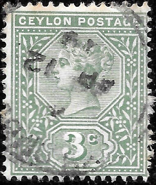 1900  Ceylon Victoria   Sc #133 used VF