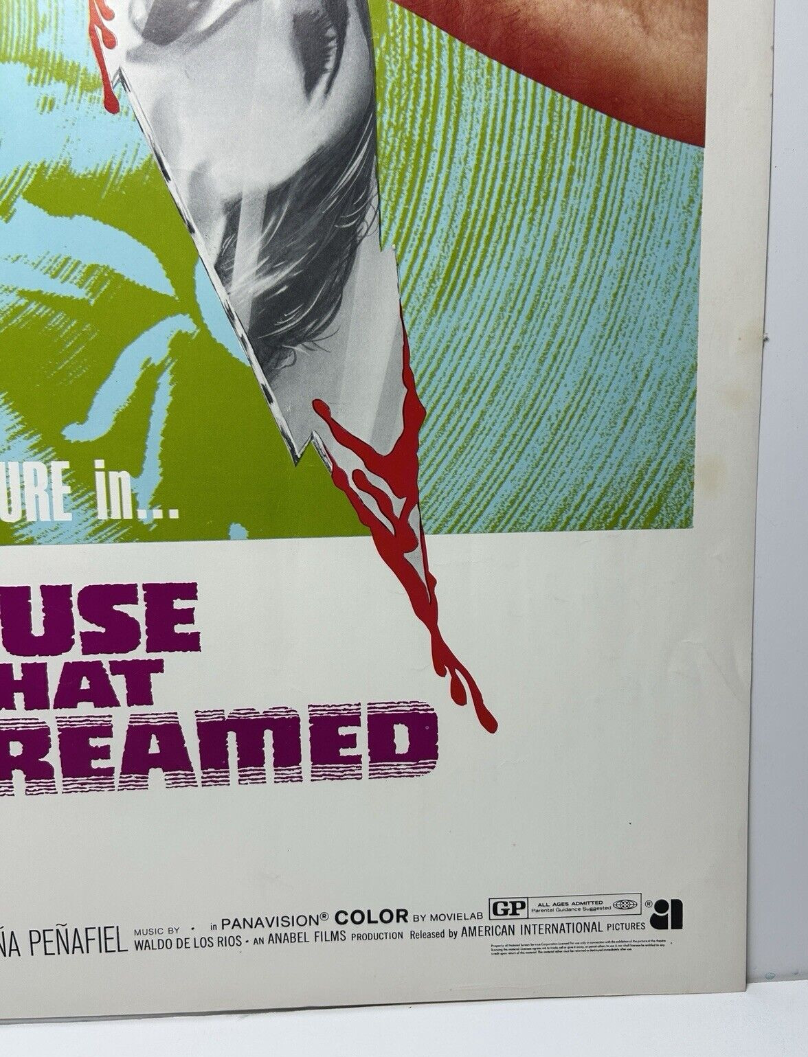 1971 Horror Movie Poster * THE HOUSE THAT SCREAMED * Thriller HALF SHEET 22 x 28