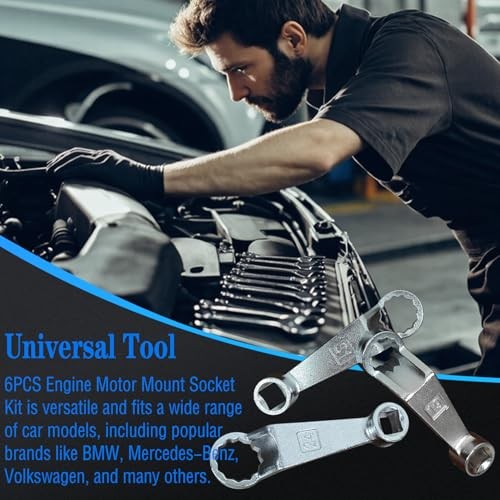 Engine Motor Mount Socket Rear Camber Adjusting Wrench Suitable for Most 6PCS