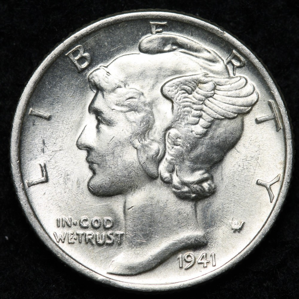 1941 Mercury Silver Dime BU *UNCIRCULATED* MS E192 KRX