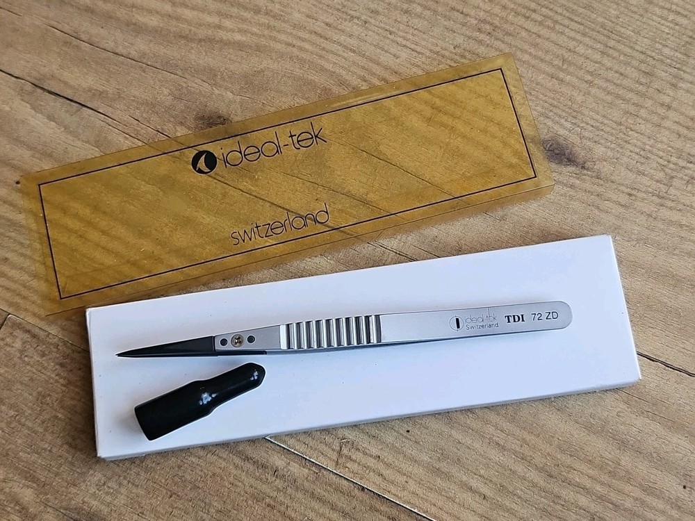 Ideal-Tek Switzerland TDI 72 ZD Replaceable Ceramic Tips Tweezers