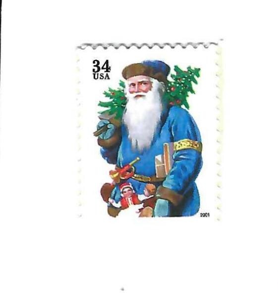 STAMP US SCOTT 3538 "Old World Santas" 34 CENT 2001 MNH