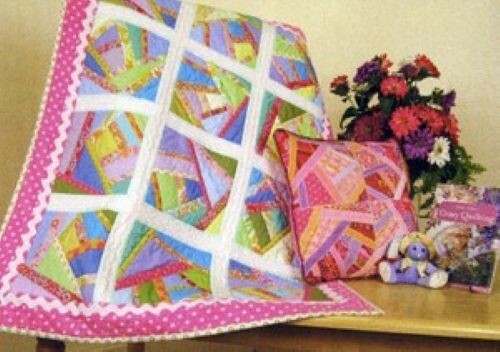 Pretty Crazy Pattern ~ Quilt and Pillow Variations Designed by Allie Aller