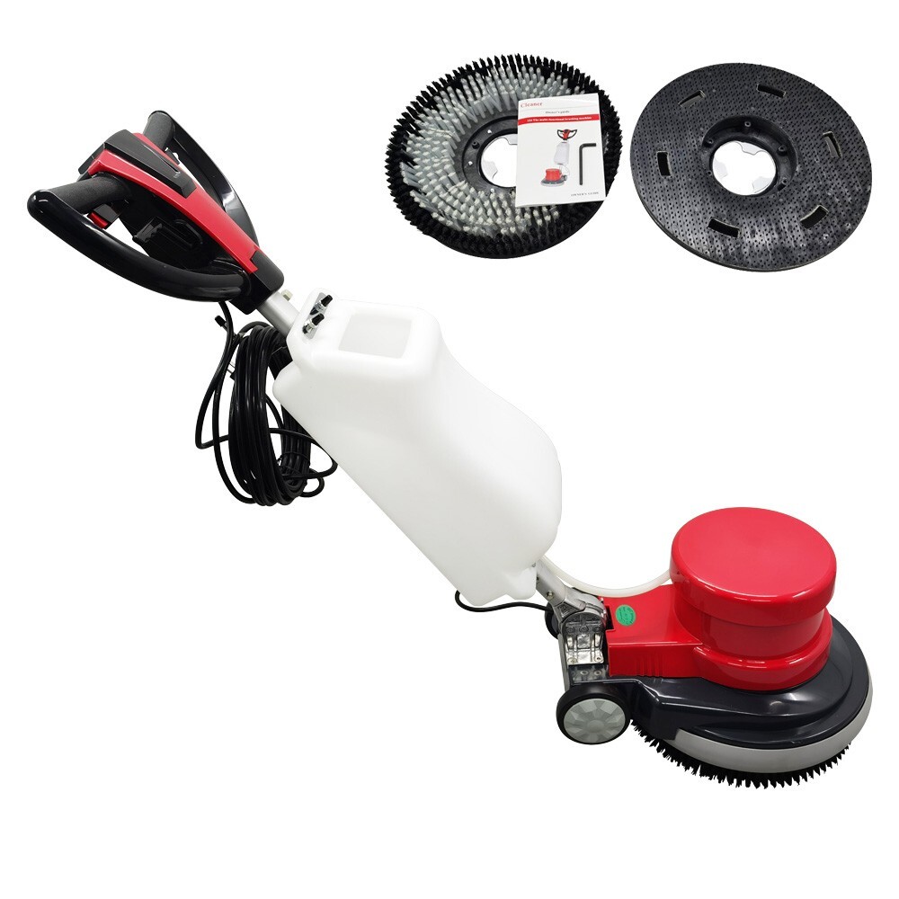 Automatic Floor Scrubber Cleaner Heavy Duty Polisher Floor Buffer Machine 110V