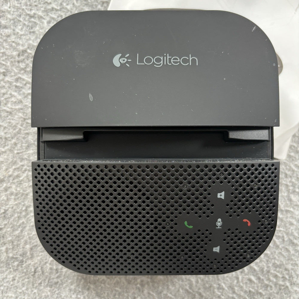 Logitech P710e Mobile Conferencing Speakerphone Bluetooth with Soft Case and BOX