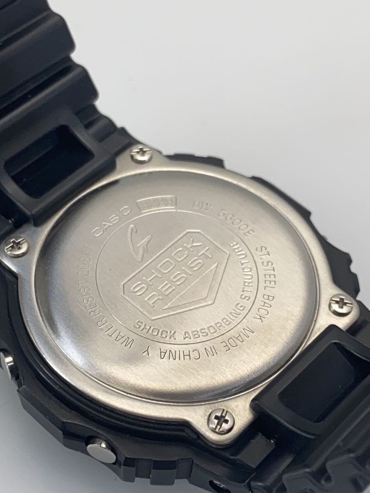 CASIO Quartz Watch G SHOCK Digital Rubber CLR BLK