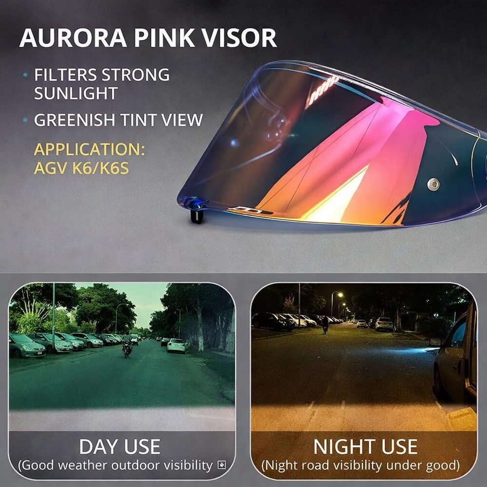 AGV K6 and K6S Visor () Aurora Pink
