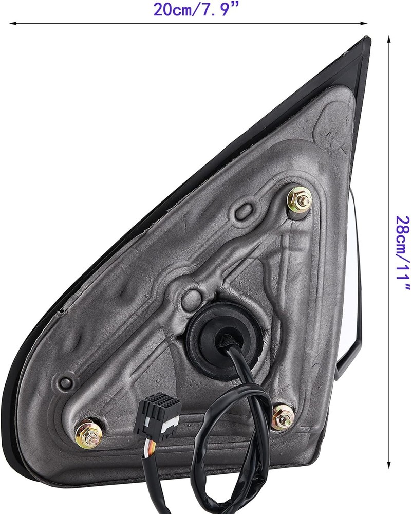 Side View Mirror Replacement Fit for 2014-2017 Chevy Large, Black