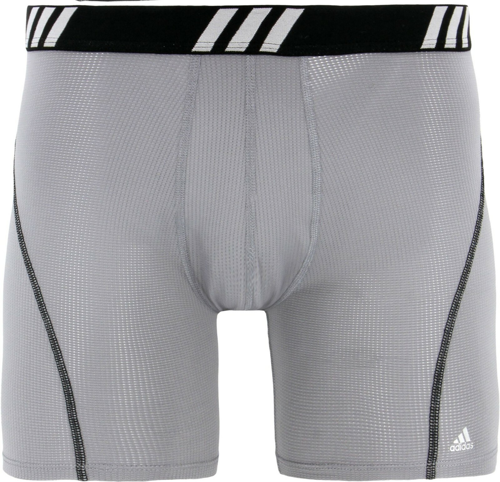 Adidas Men's Boxer Briefs 2 Pack L 36-38 Black Grey Stretch Performance MSRP$26