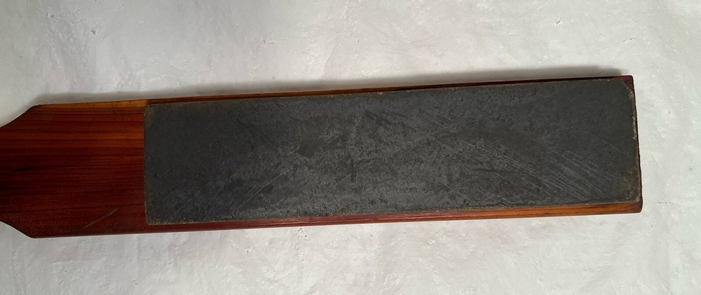 Sharpening Stone Soft Arkansas W/ Cedar Handle 12" L.