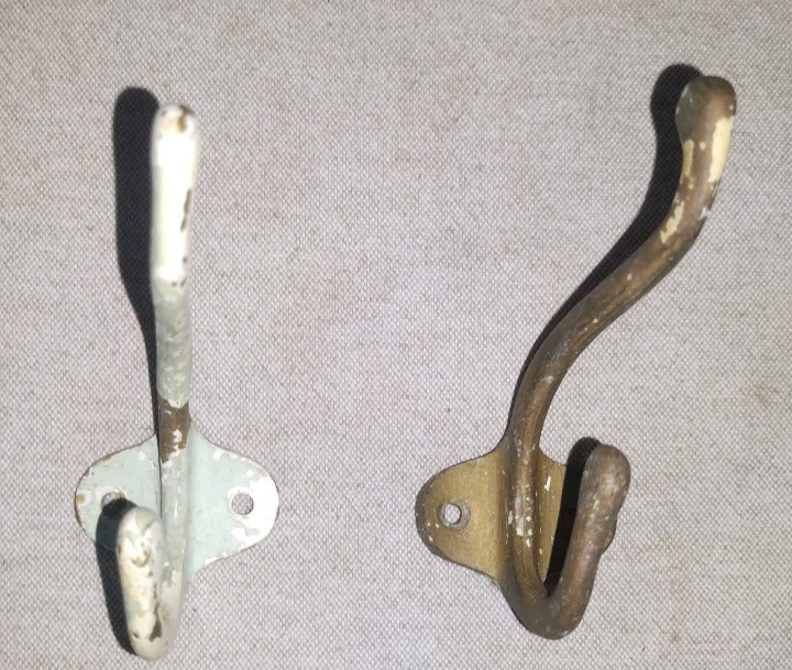 1888 Hardware Coat Hat Purse Double Hook From Hotel Ormond 19th Century
