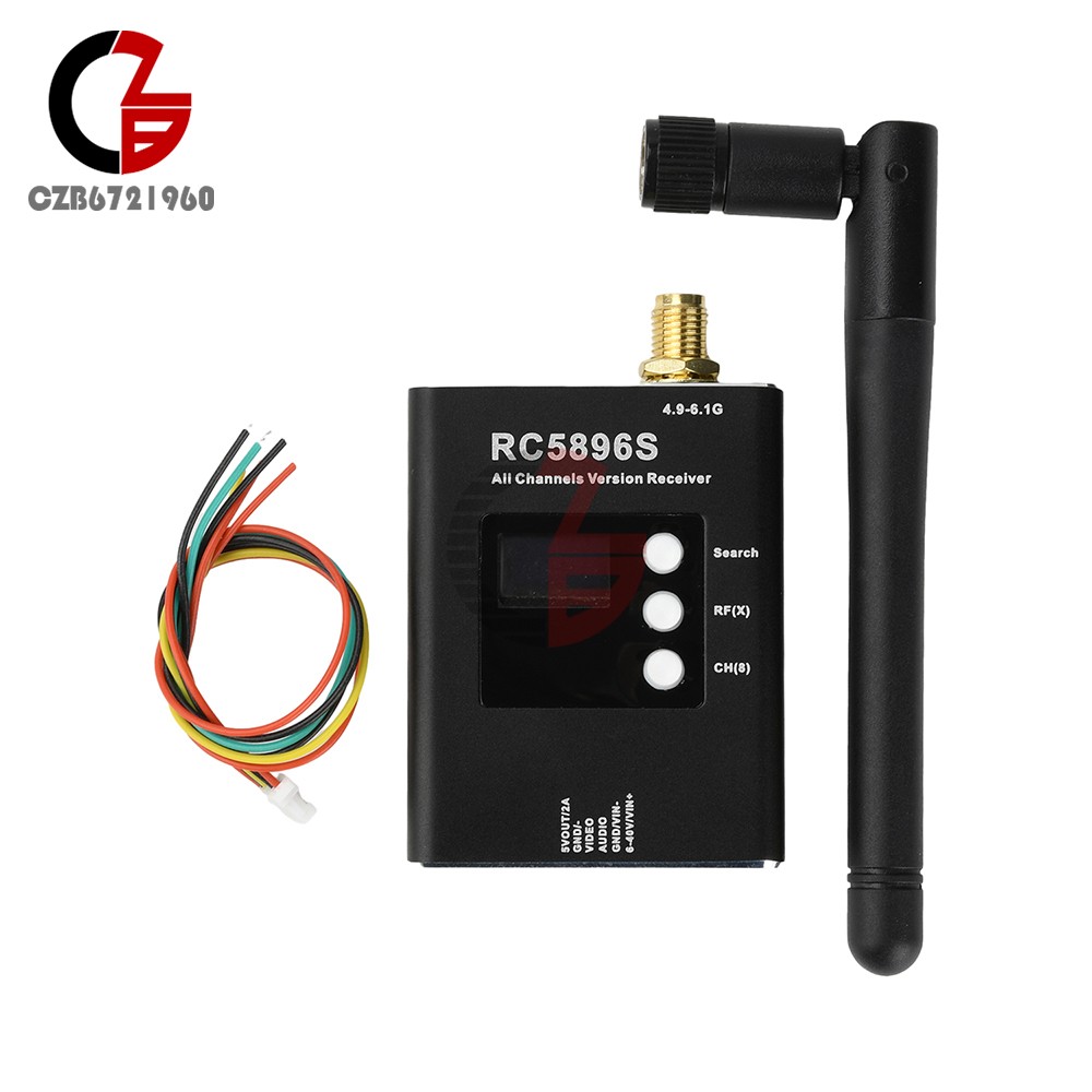 DC6-40V RC5896S Receiver 5.8GHz Video Receiver Compatible 5.8G Image Transmitter