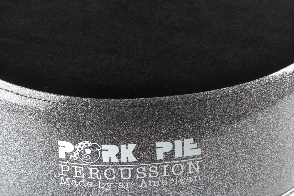 Pork Pie Round Drum Throne Black Sparkle