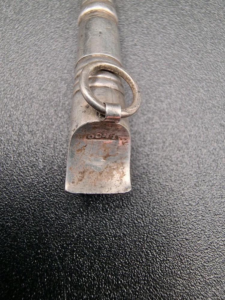 Antique Silver Babies Whistle Teether Ledsam & Vale Birmingham 1820