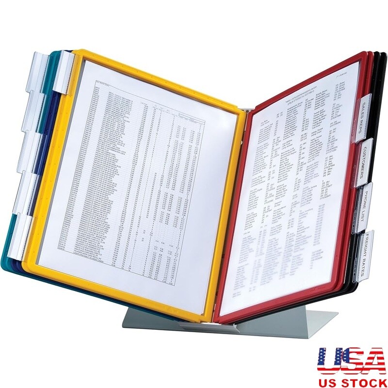 Pocket Reference System 20-Sheet Display Organizer Sturdy Expandable Storage New